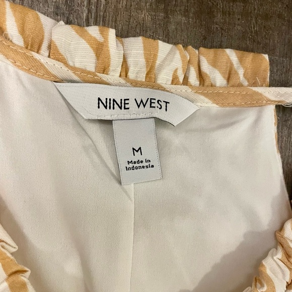 Nine West Beige and White Maxi Dress - Picture 4 of 7